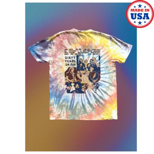 Thunder Shout Merch Store Shop 60 Years So Far Tie-Dyed Comfort Colors