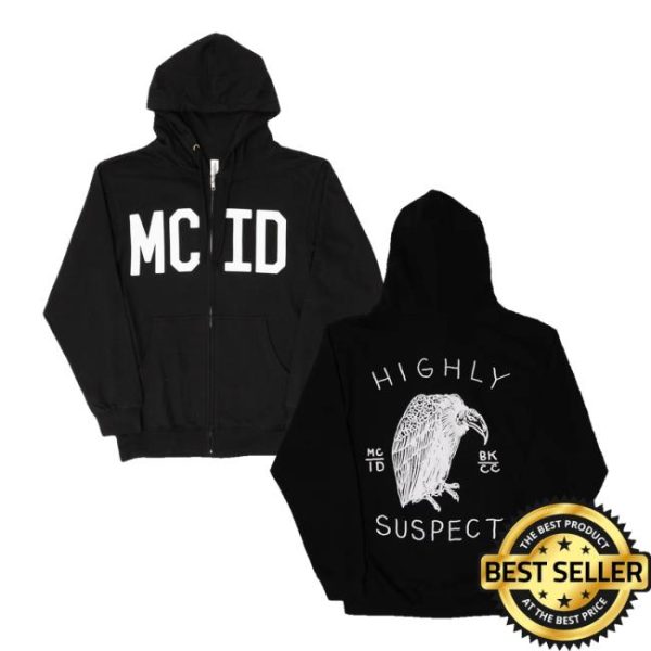 Highly Suspect Merch Store Shop Mcid Zip-Up Hoodie