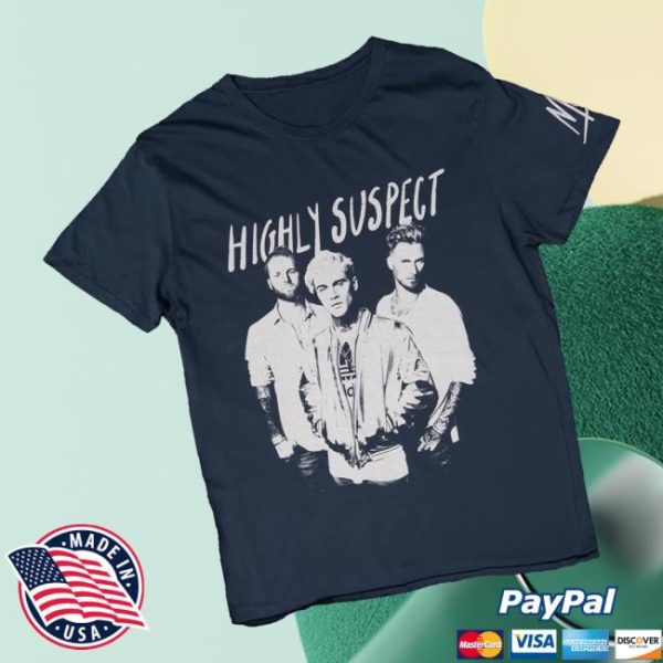 Highly Suspect Merch Store Shop Three-Piece Blue T-Shirt