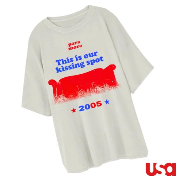 Paramore Store Merch Our Kissing Spot Sleep T-Shirt