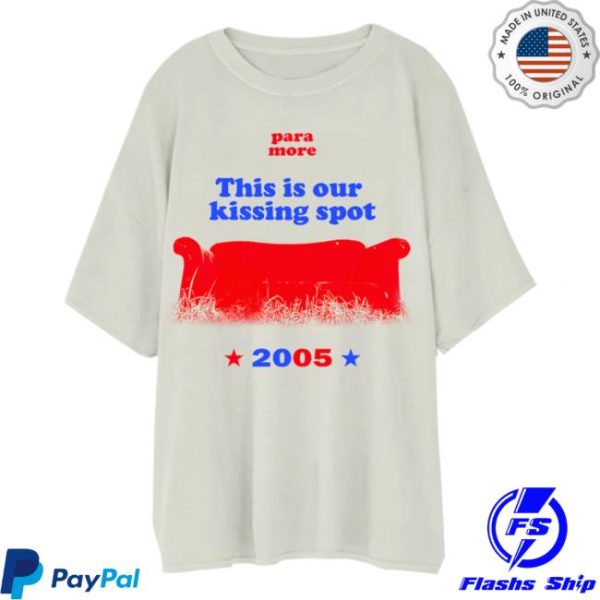 Paramore Store Merch Our Kissing Spot Sleep T-Shirt