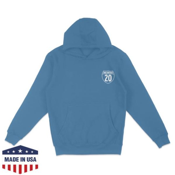 Jonas Brothers Store Merch Greetings From Your Hometown Tour Blue Hoodie