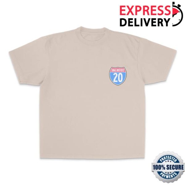 Jonas Brothers Store Merch Greeting’s From Your Hometown Route 20 Tour Tee