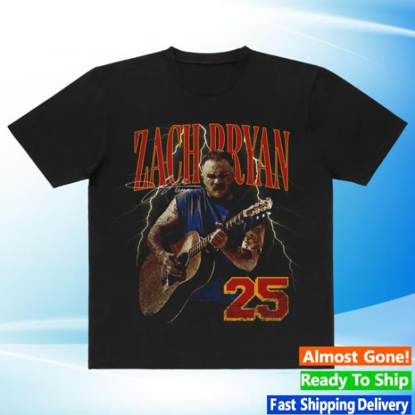 Zach Bryan Shop Store Merch Zb 2025 Lightning Tee