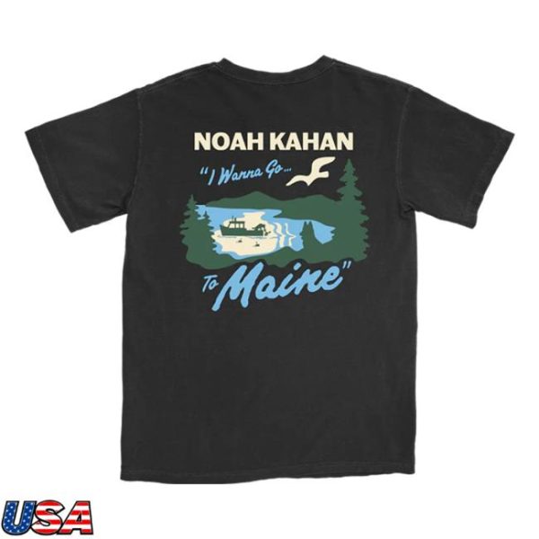 Noah Kahan Store Merch Maine Fishing Tee
