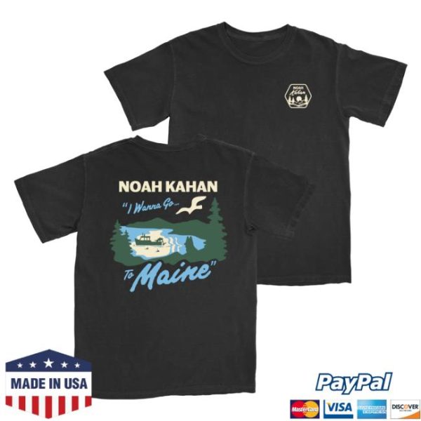 Noah Kahan Store Merch Maine Fishing Tee