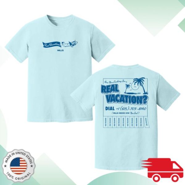 Hellomerch Store Willis Real Vacation T-Shirt