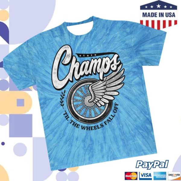 State Champs Store Merch Wheels Tie Dye Tee