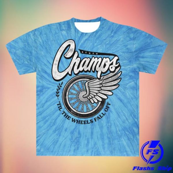 State Champs Store Merch Wheels Tie Dye Tee