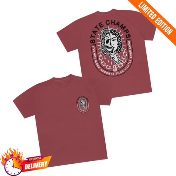 State Champs Store Merch Secrets Crimson Tee