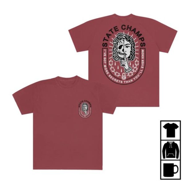 State Champs Store Merch Secrets Crimson Tee