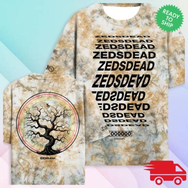 Zeds Dead Store Merch Zeds Dead Dream Tree Tie Dye Tee
