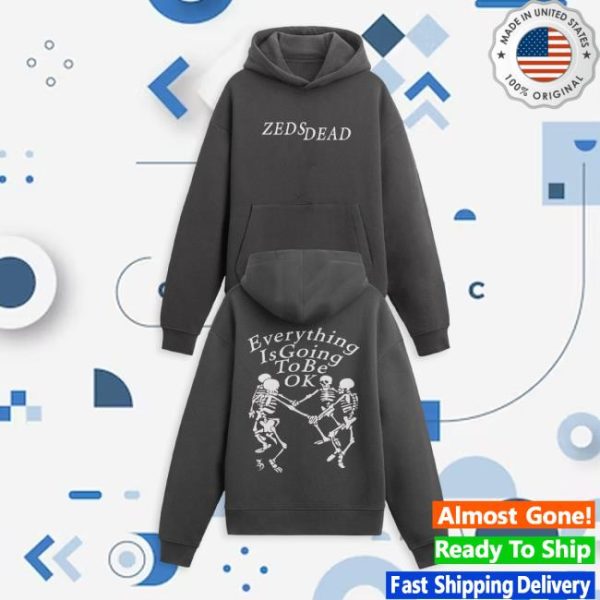 Zeds Dead Store Merch Zeds Dead – Everything Is Ok Premium Heavyweight Hoodie