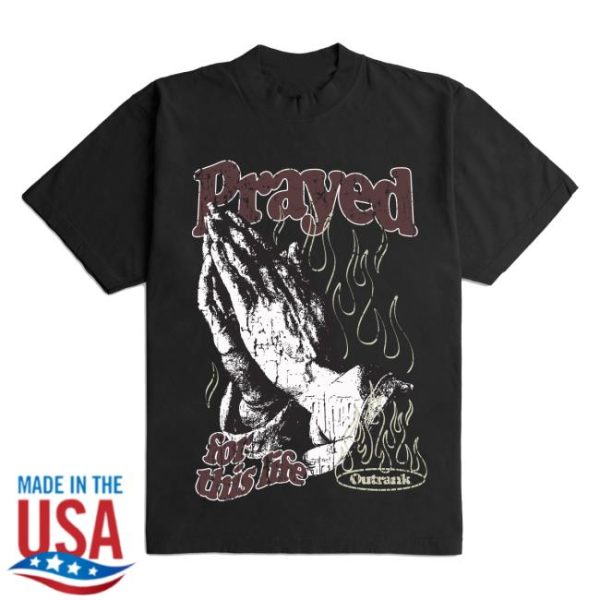 Outrank Brand Store Merch Prayed For This Ultra Heavyweight T-Shirt