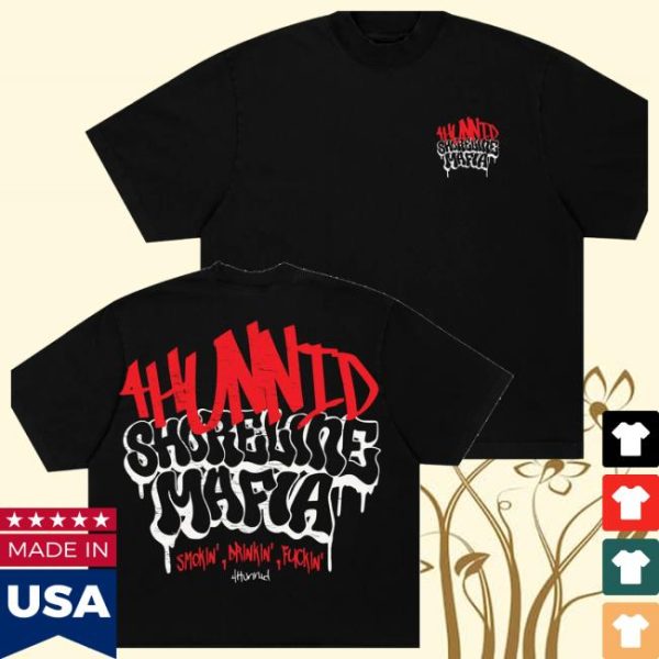 4Hunnid Store Merch 4Hunnid X Shoreline Mafia Hollywood Black Tee