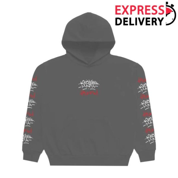 4Hunnid Store Merch 4Hunnid X Shoreline Mafia Tagger Hoodie Vintage Black