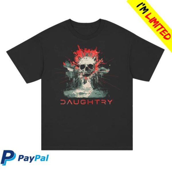 Daughtry Official Store Merch The Dam Black T-Shirt