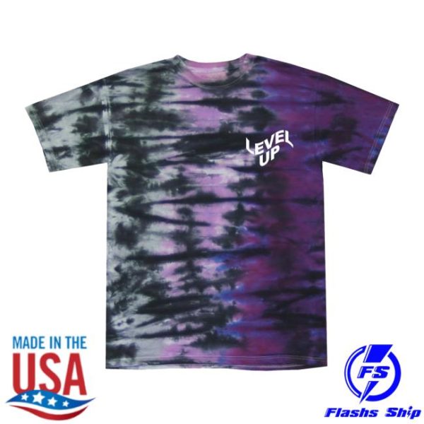 Level Up Merch Store Shop Level Up Shadow Twisted Tie Dye Tee