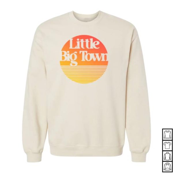 Little Big Town Store Merch Little Big Town Sunset Crewneck
