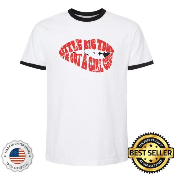 Little Big Town Store Merch Girl Crush Lip Ringer T-Shirt