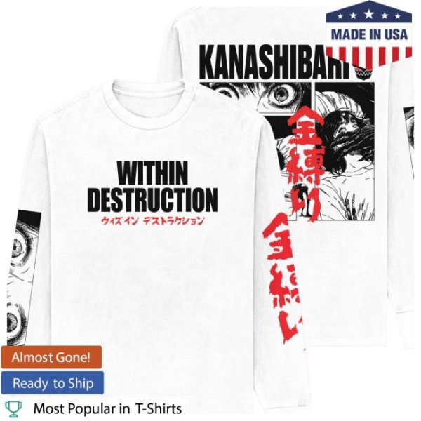 Sumerian Records Store Merch Within Destruction ‘Kanashibari’ White Long Sleeve