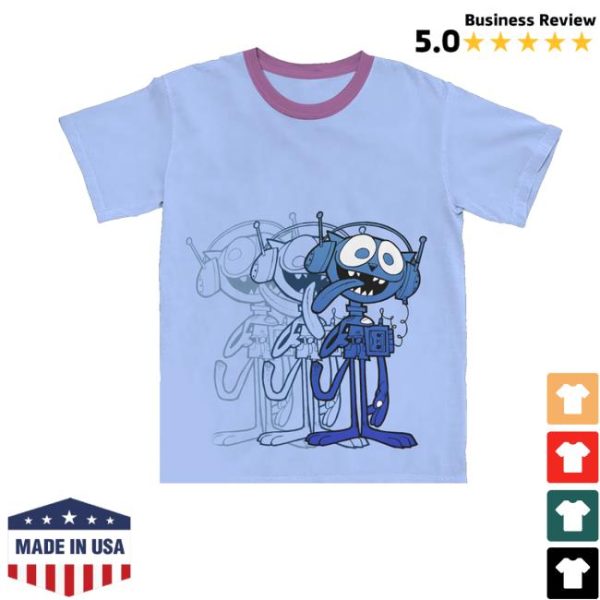 Gorillaz Merch Cat Play Ringer T-Shirt