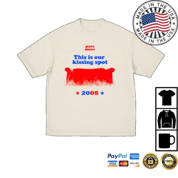 Paramore Merch This Is Our Kissing Spot 2005 Shirt
