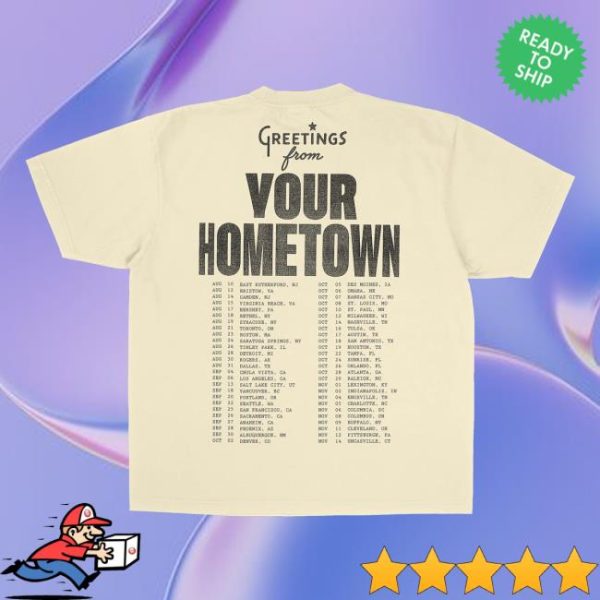 Jonas Brothers Merch Store Shop Greeting’s From Your Hometown Jonas Road Tour Tee