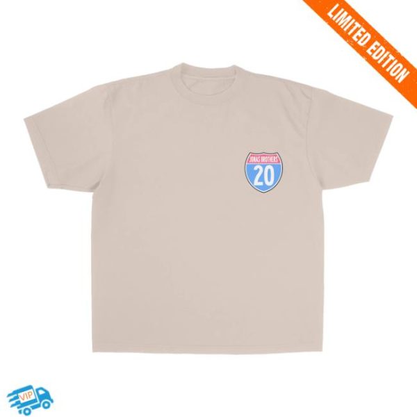 Jonas Brothers Merch Store Shop Greeting’s From Your Hometown Route 20 Tour Tee