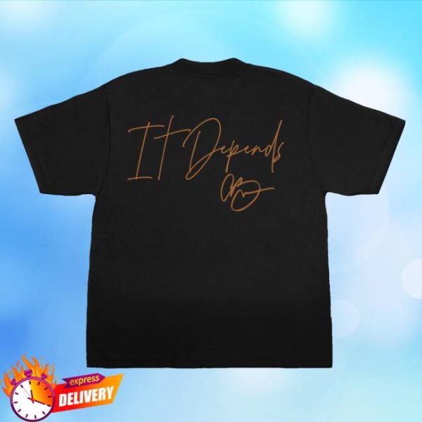Shop Chris Brown Team Breezy Official It Depends T-Shirt