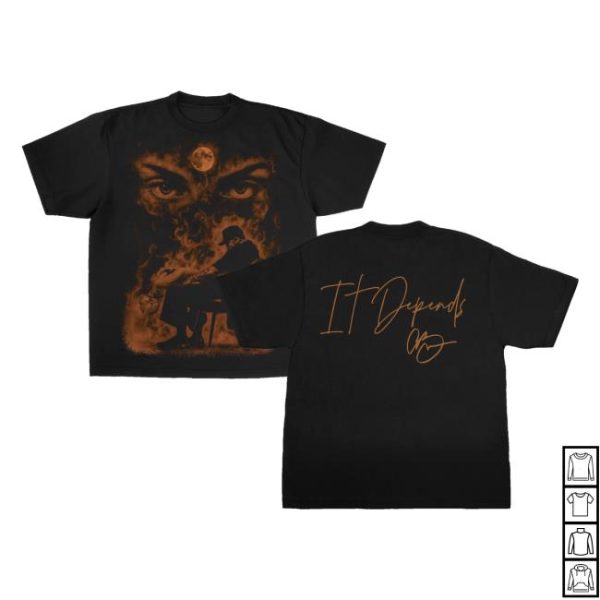 Shop Chris Brown Team Breezy Official It Depends T-Shirt