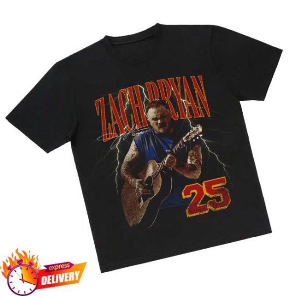 Zach Bryan Shop Store Merch Zb 2025 Lightning Tee