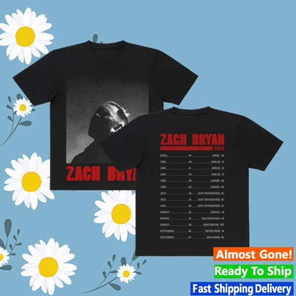 Zach Bryan Shop Store Merch Zb Photo Dateback Tee