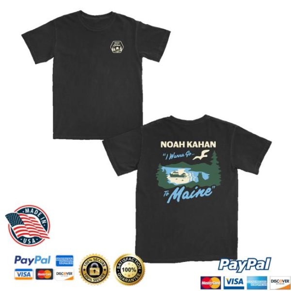Noah Kahan Merch Maine Fishing Tee