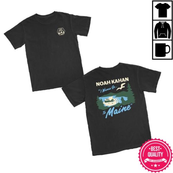Noah Kahan Merch Maine Fishing Tee