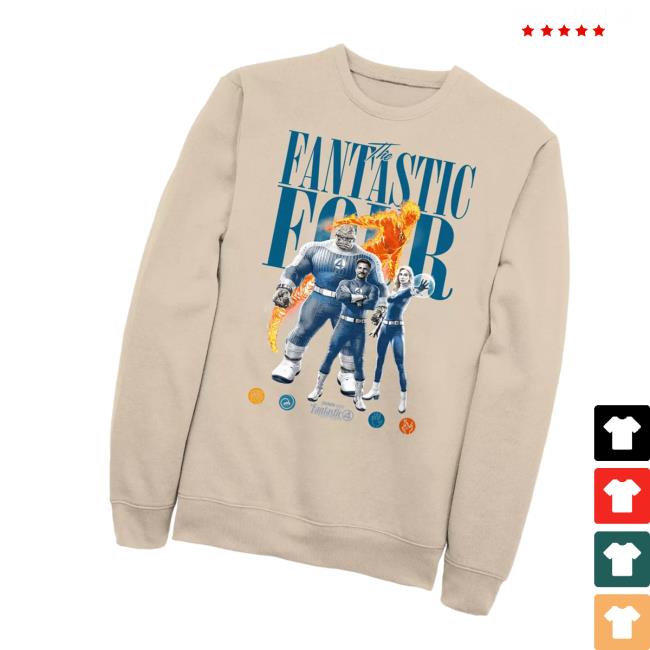 Disney Store Fantastic 4 First Steps Team Pullover Sweatshirt - Newest Fashion Trends