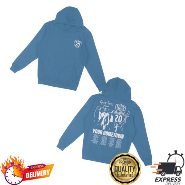 Jonas Brothers Merch Greeting’s From Your Hometown Tour Hoodie