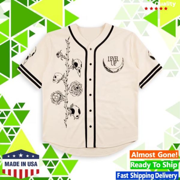 Level Up Store Merch Level Up Nocturnal Bloom Baseball Jersey