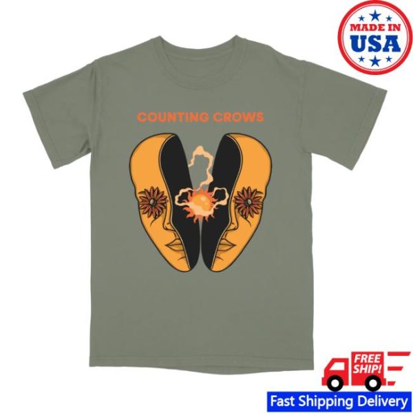 Counting Crows Store Merch Flowers In Their Eyes T-Shirt
