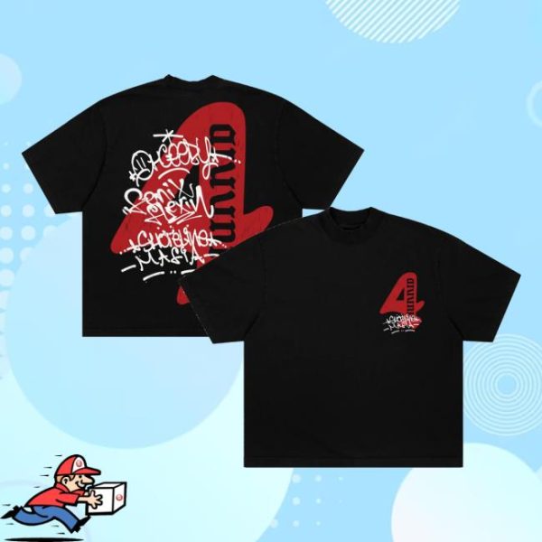 4Hunnid Merch Store Shop 4Hunnid X Shoreline Mafia 4 Tee Black