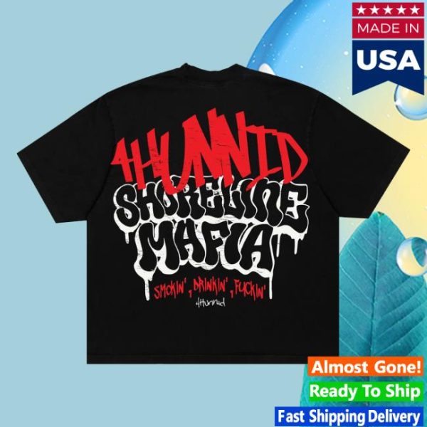 4Hunnid Merch Store Shop 4Hunnid X Shoreline Mafia Hollywood Tee