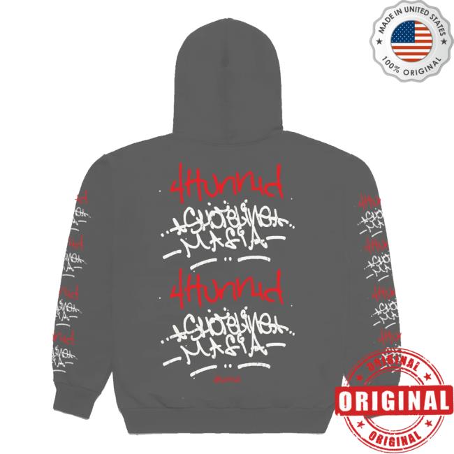 kenny 4Hunnid Merch Store Shop 4Hunnid X Shoreline Mafia Tagger Hoodiea