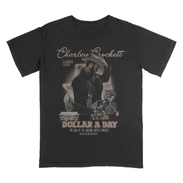 Charley Crockett Merch Store Shop The Saga Continues Tee