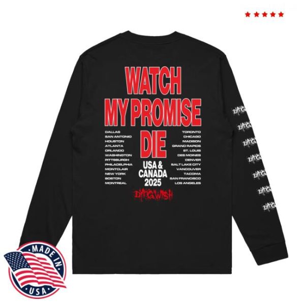 Dying Wish Merch Store Watching My Promise Die Long Sleeve