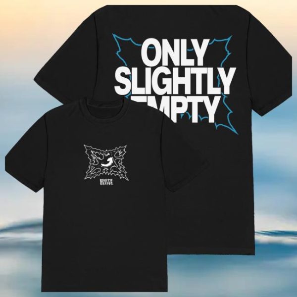 Down Right Merch White Reaper Only Slightly Empty Tee