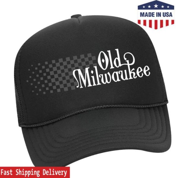 Old Milwaukee Store Merch Drift Racing Black Trucker Hat