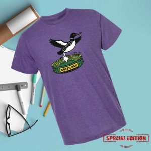 Minnesota Store Merch Loon Pooping On Green Bay Minnesota T-Shirt