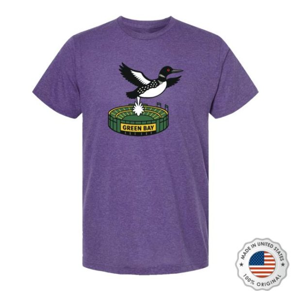 Minnesota Store Merch Loon Pooping On Green Bay Minnesota T-Shirt