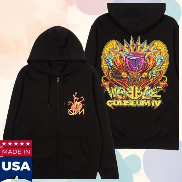 Ganja White Night Store Merch Wobble Coliseum Iv Zip Hoodie