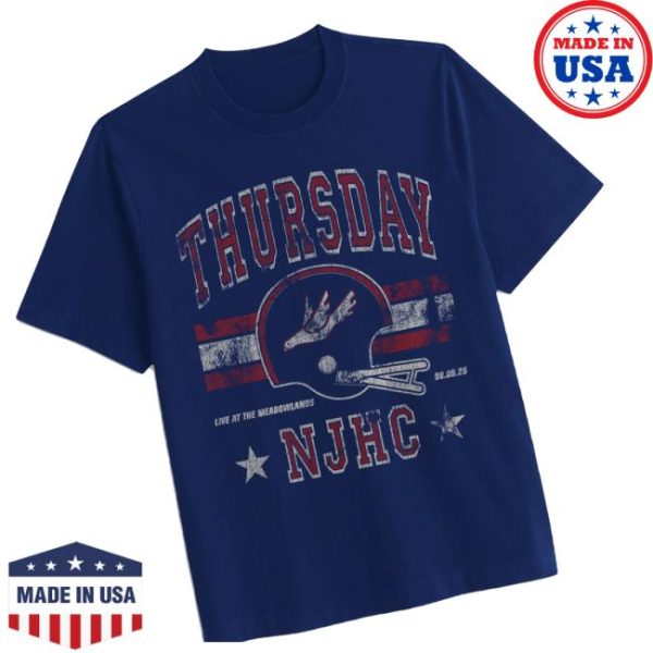 Thursday Merch Store Merch Live At The Meadowlands Njhc Retro Tee